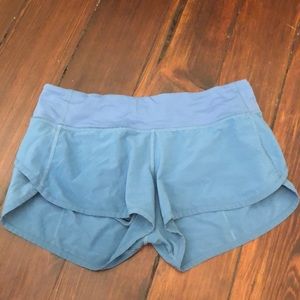 Blue Lululemon shorts